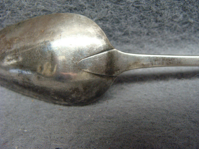RARE Coin Silver Spoon Bilious Ward Middletown CT Ca 1729 -1777 RARE Coin Silver Spoon Bilious Ward Middletown CT Ca 1729 -1777
