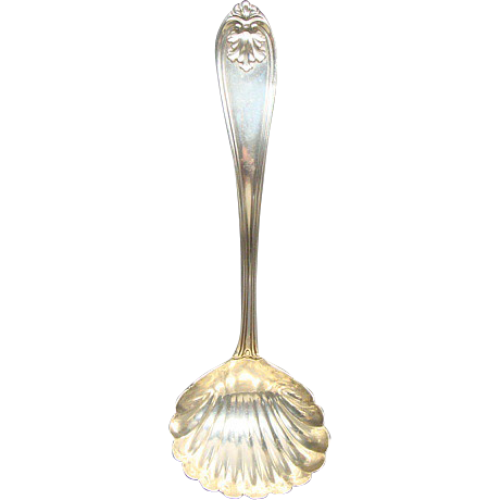 Antique American Coin Silver Shell Shape Ladle Josephine Pattern Ca 1850 Antique American Coin Silver Shell Shape Ladle Josephine Pattern Ca 1850