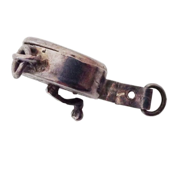Rule of Love Sliver Mechanical Measuring Tape Charm Rule of Love Sliver Mechanical Measuring Tape Charm