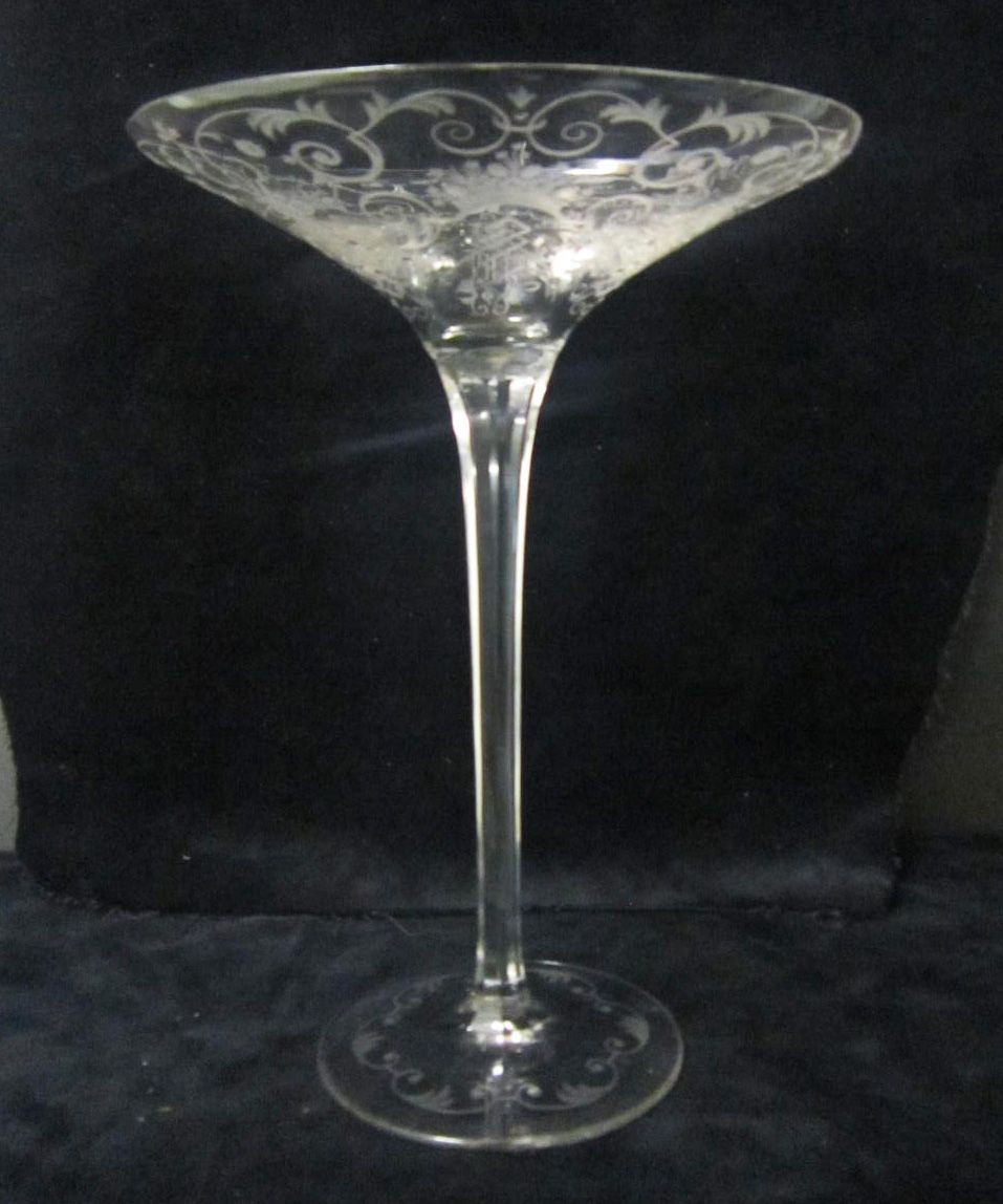 An American Cut Glass Comport signed Sinclair An American Cut Glass Comport signed Sinclair