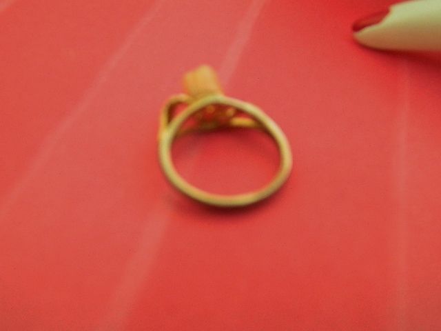 Beautiful Rose Cut Genuine Coral Ring ~ Hallmarked Sz 6 Beautiful Rose Cut Genuine Coral Ring ~ Hallmarked Sz 6