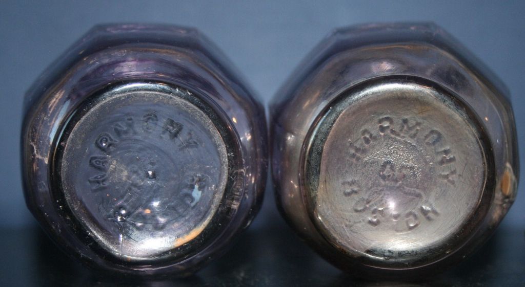 Set Of 2 1918 Violet Dulce Harmony Of Boston Jar with 1 Lid Set Of 2 1918 Violet Dulce Harmony Of Boston Jar with 1 Lid