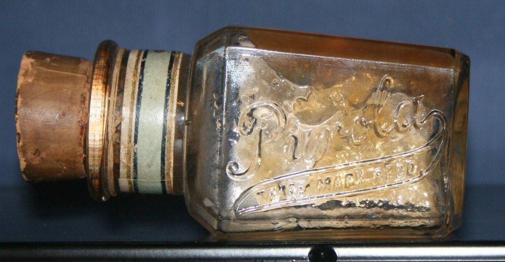 Vintage Purola Bandoline Bottle With Labels And Contents Vintage Purola Bandoline Bottle With Labels And Contents