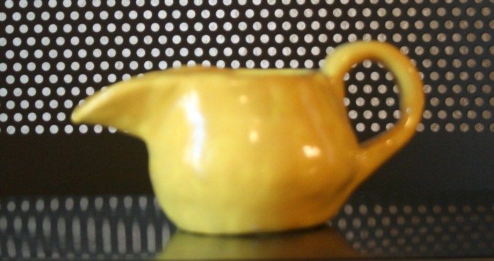 Signed Vintage Yellow Creamer District of Columbia Signed Vintage Yellow Creamer District of Columbia