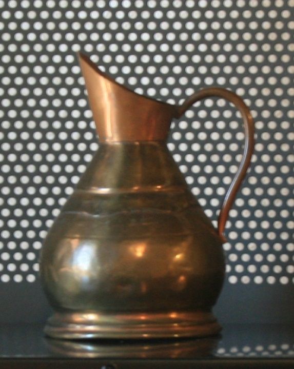 Vintage Brass and Copper pitcher / creamer Belgium Vintage Brass and Copper pitcher / creamer Belgium