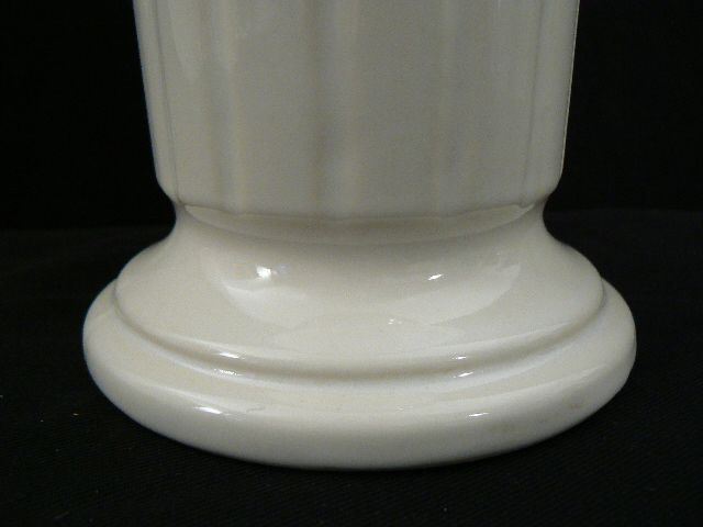 Vintage American art pottery vase Napco USA tall white high glass glaze Vintage American art pottery vase Napco USA tall white high glass glaze