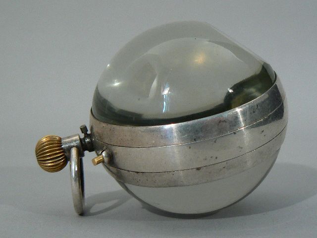 Antique Magnifying Glass ROUND Ball Clock Antique Magnifying Glass ROUND Ball Clock