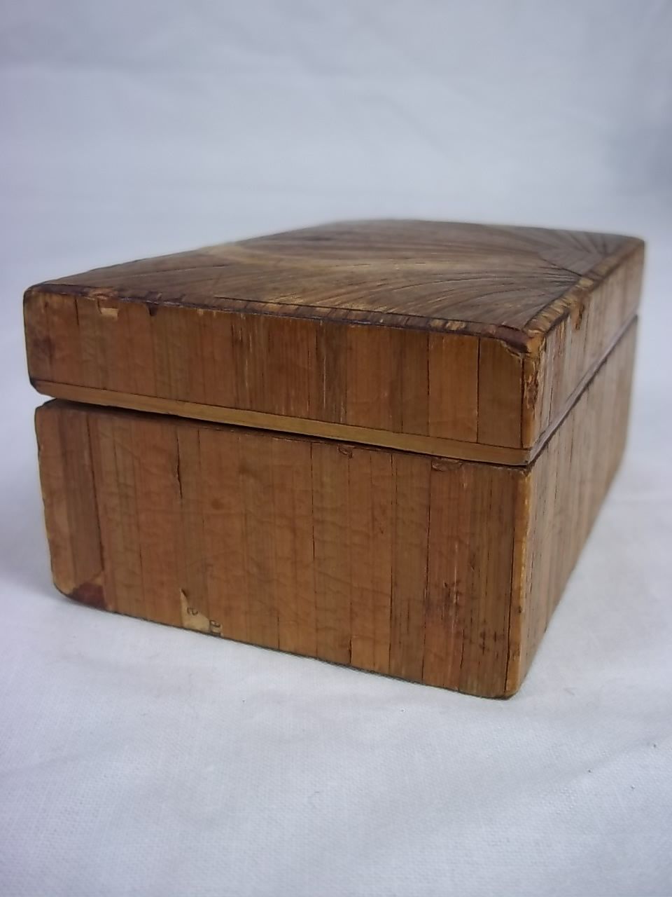 Regency Box Circa 1810 Decorated With Straw Work In A Sunburst Pattern Regency Box Circa 1810 Decorated With Straw Work In A Sunburst Pattern