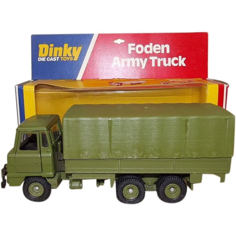 Dinky Toys No. 668 Foden Army Truck, Boxed 2 from theantiquesstorehouse on Ruby Lane