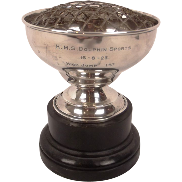 Silver Trophy Floral Cup HMS Dolphin 1923 from 