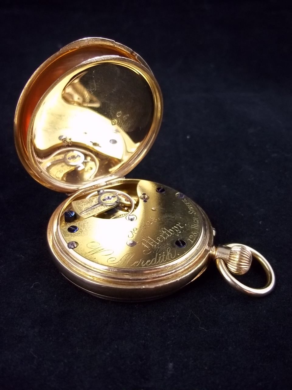 English 1858 Ladies 18k Gold pocket watch by W. Meridith - Superb Condition English 1858 Ladies 18k Gold pocket watch by W. Meridith - Superb Condition