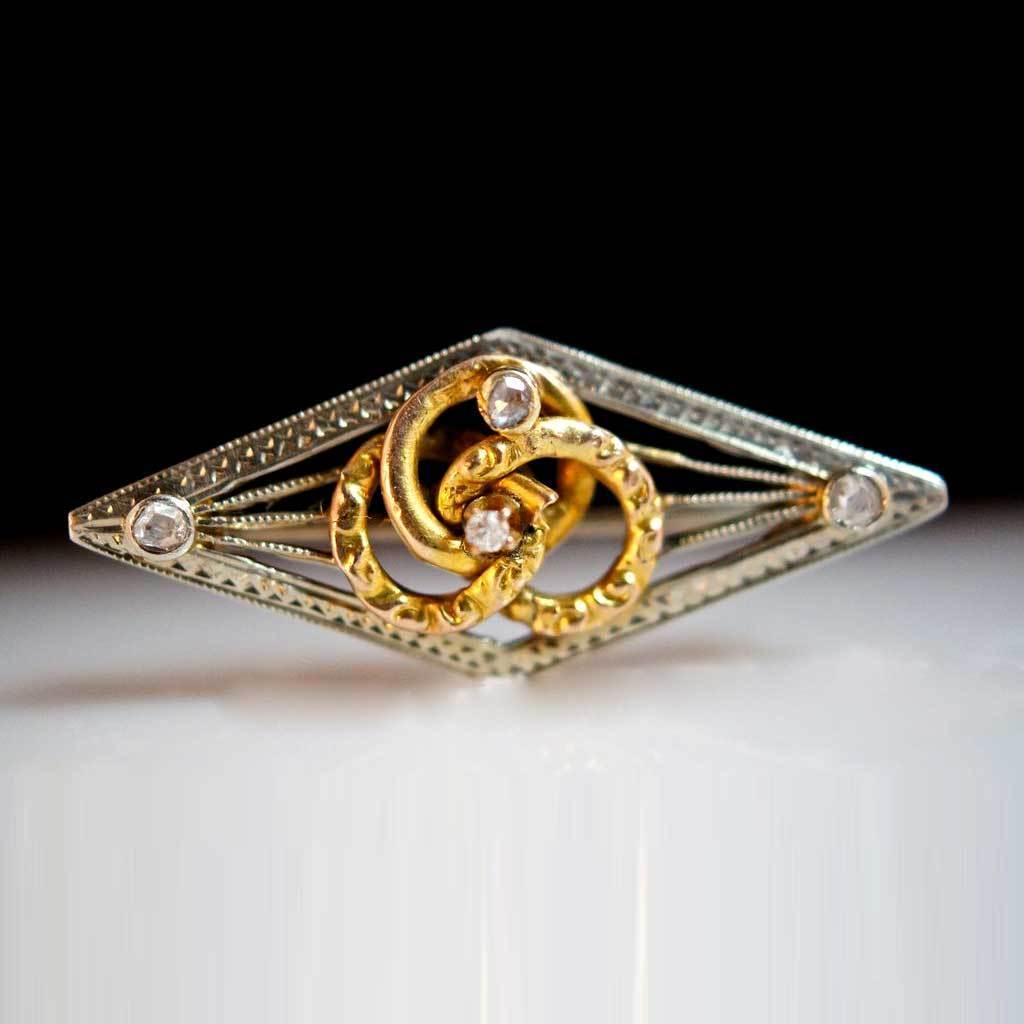 18K white & yellow gold Hand Constructed Diamond Art Deco Period Bar Brooch 18K white & yellow gold Hand Constructed Diamond Art Deco Period Bar Brooch