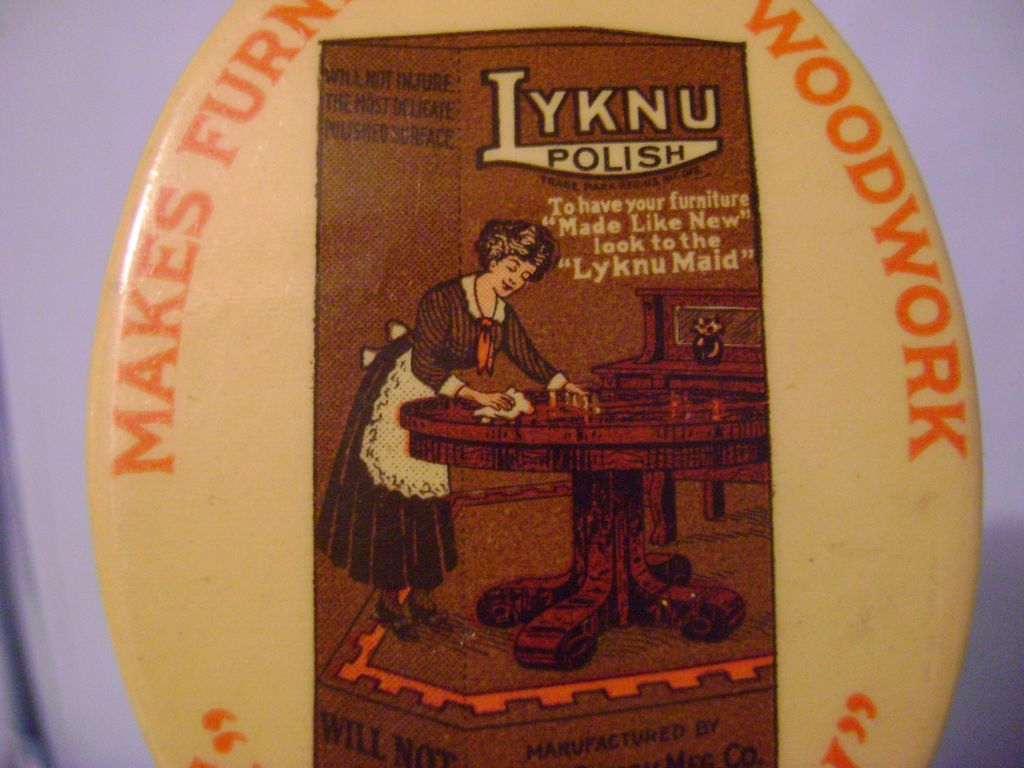 Vintage Lyknu Celluloid Pocket Mirror Vintage Lyknu Celluloid Pocket Mirror
