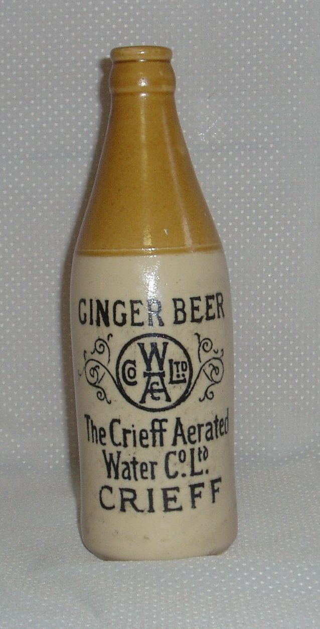 Crieff Aerated Water Co Ltd ginger beer bottle Crieff Aerated Water Co Ltd ginger beer bottle