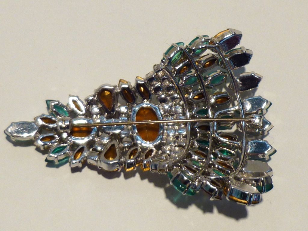 Exquisite Vintage Christian Dior and Gripoix Glass Brooch Exquisite Vintage Christian Dior and Gripoix Glass Brooch