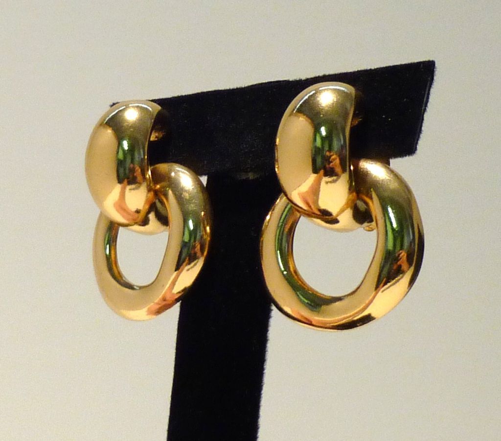 Yves St. Laurent! Bold and Beautiful 1970s Hoop Earrings Yves St. Laurent! Bold and Beautiful 1970s Hoop Earrings