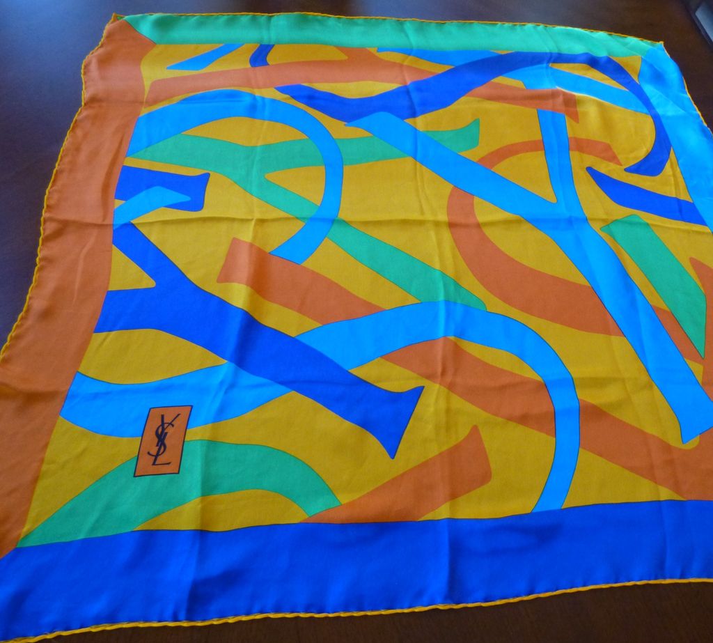 Vintage Yves St. Laurent Silk Scarf Vintage Yves St. Laurent Silk Scarf
