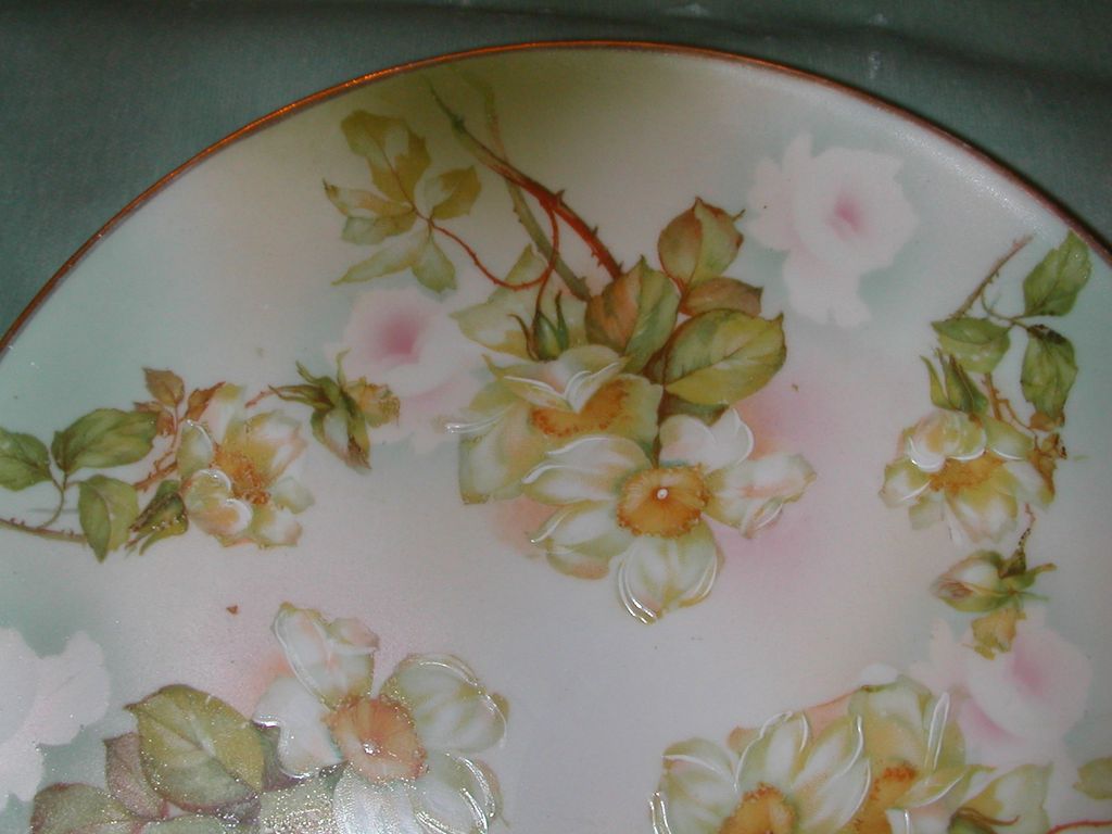 Moritz Zdekauer Floral Plate. Moritz Zdekauer Floral Plate.