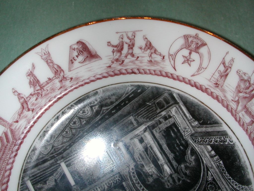 Thomas Maddock's Sons Masonic Design Plate. Thomas Maddock's Sons Masonic Design Plate.