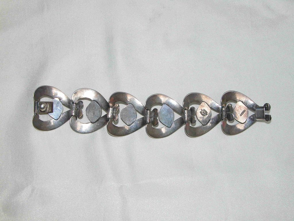 R. RIVERA Sterling Silver Bracelet, Mexican, Taxco, 925 R. RIVERA Sterling Silver Bracelet, Mexican, Taxco, 925