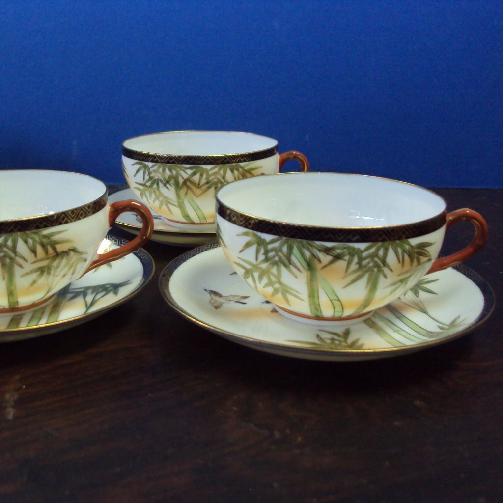 Japanese Tea Set, Eggshell thin hand painted Porcelain Japanese Tea Set, Eggshell thin hand painted Porcelain