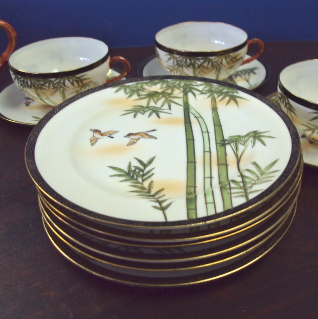 Japanese Tea Set, Eggshell thin hand painted Porcelain Japanese Tea Set, Eggshell thin hand painted Porcelain