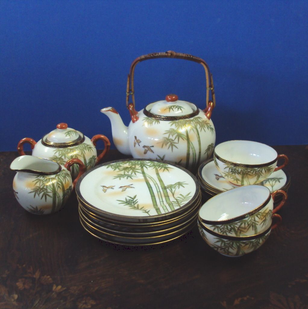 Japanese Tea Set, Eggshell thin hand painted Porcelain Japanese Tea Set, Eggshell thin hand painted Porcelain