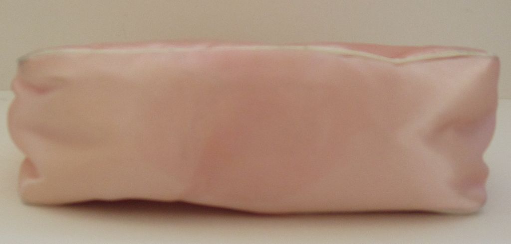 Darling Vintage Pink Satin Baby Bottle Bag Darling Vintage Pink Satin Baby Bottle Bag