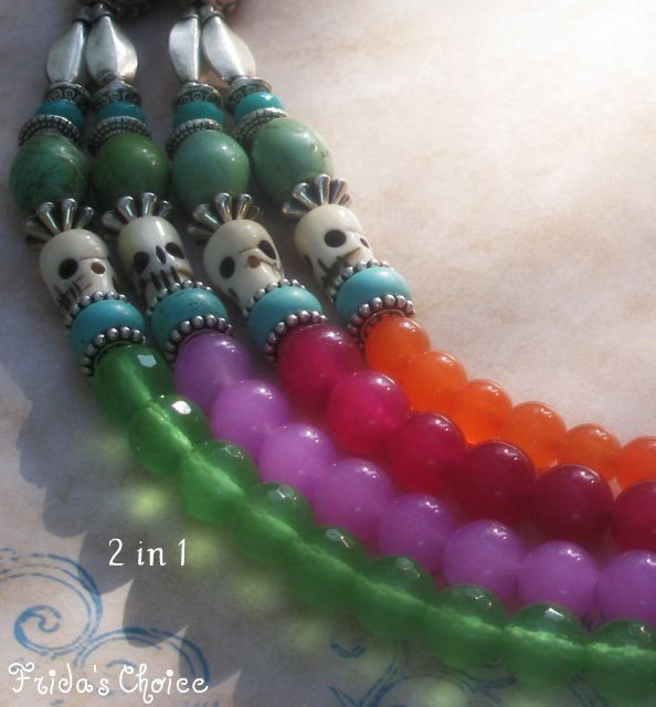 Frida's Choice Fiesta 2 in 1 Four Strand Necklace Frida's Choice Fiesta 2 in 1 Four Strand Necklace