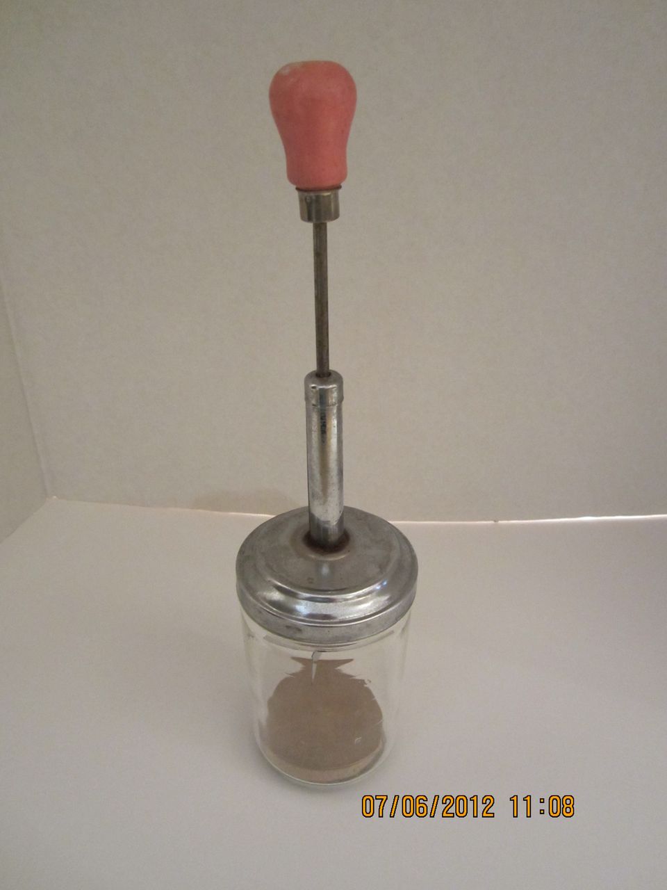 Vintage Nut Chopper with Pink Wooden Knob Vintage Nut Chopper with Pink Wooden Knob