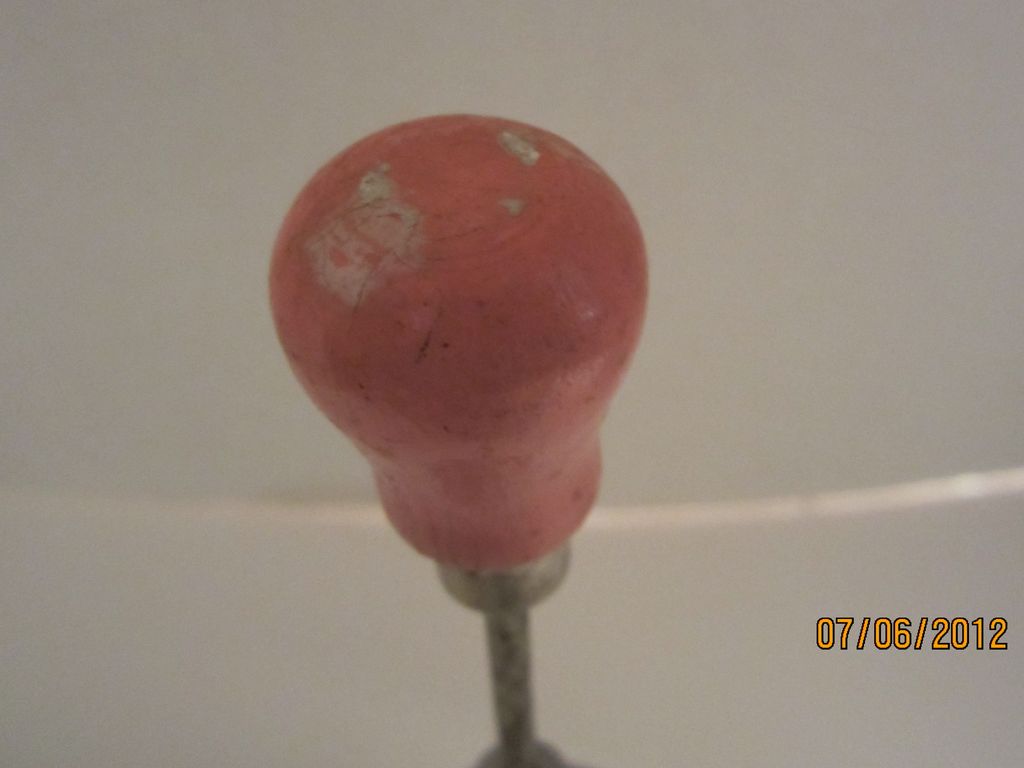 Vintage Nut Chopper with Pink Wooden Knob Vintage Nut Chopper with Pink Wooden Knob
