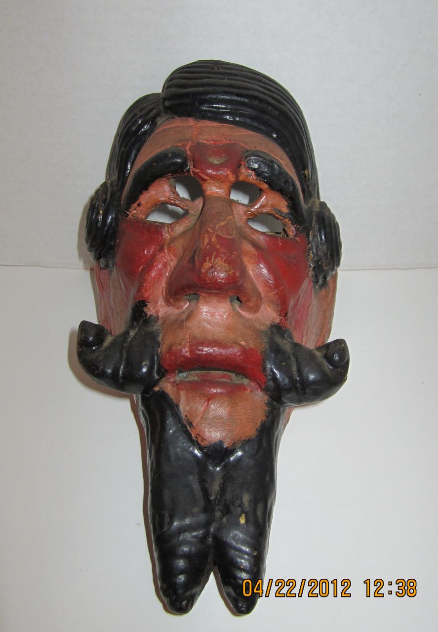 19th Century Hand Carved Mexican Mask 19th Century Hand Carved Mexican Mask