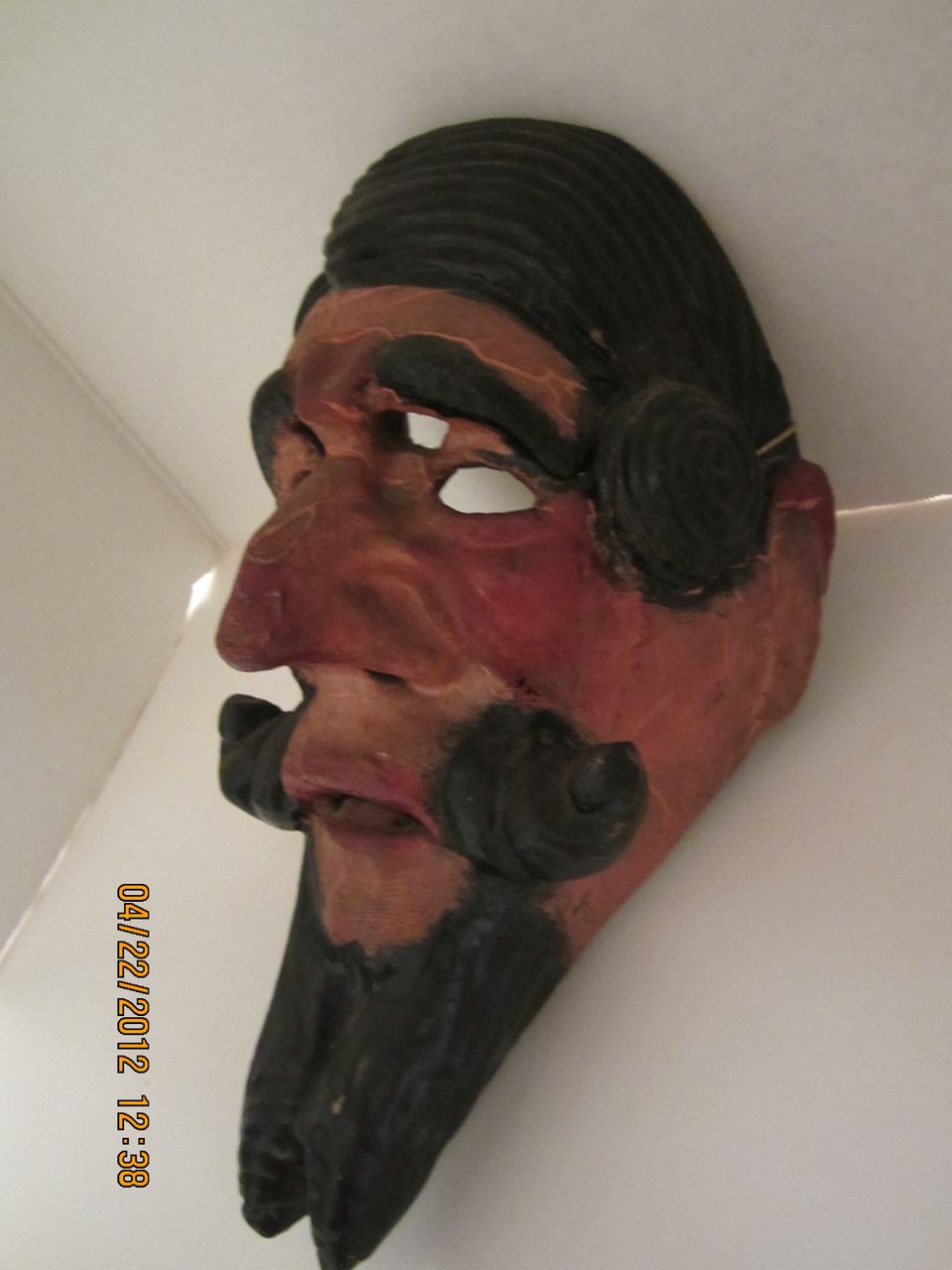 19th Century Hand Carved Mexican Mask 19th Century Hand Carved Mexican Mask