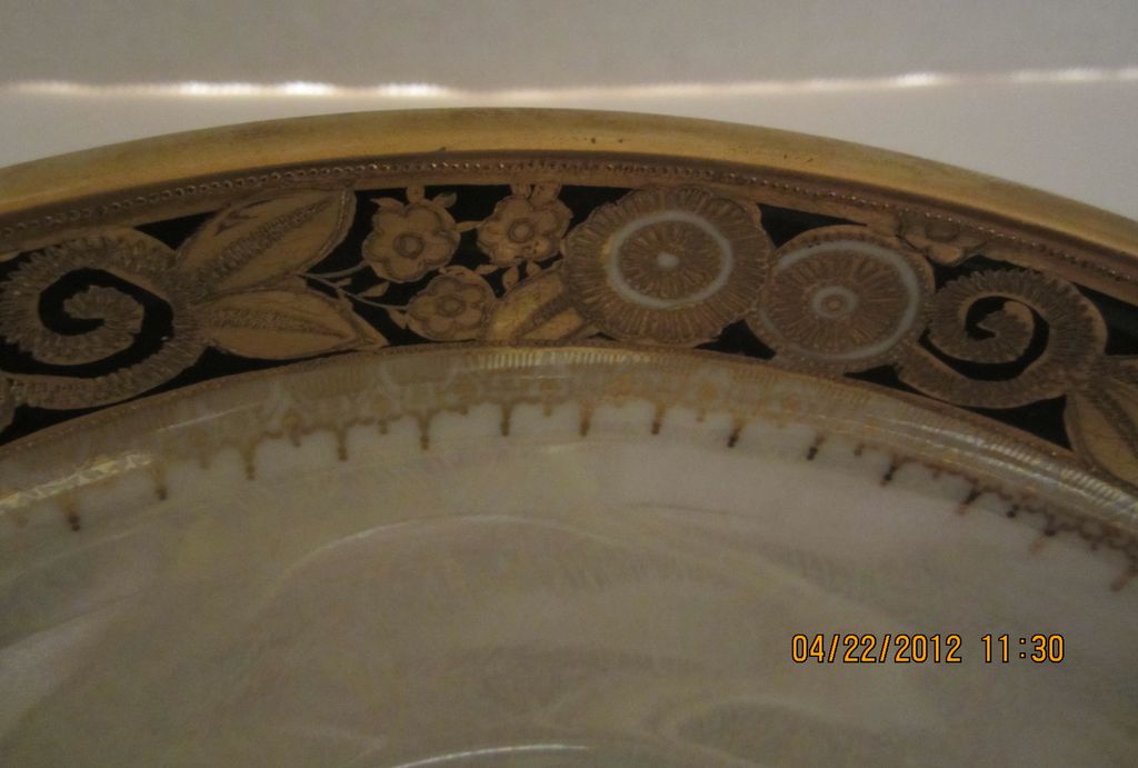 Large Noritake Round Candy Dish with Center handle Large Noritake Round Candy Dish with Center handle