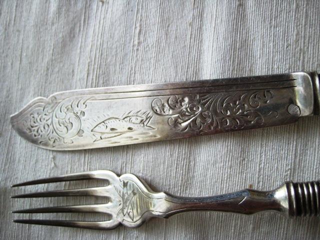 Antique Mappin & Webb Princes' Plate Fish Set For Six Persons- 12 Pieces Antique Mappin & Webb Princes' Plate Fish Set For Six Persons- 12 Pieces