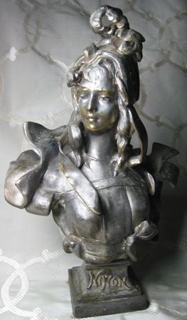 Art Nouveau_Spelter_Sculpture_Ninon Art Nouveau_Spelter_Sculpture_Ninon