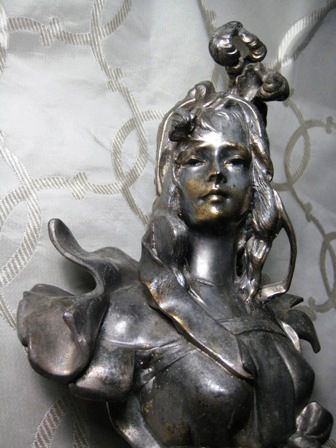 Art Nouveau_Spelter_Sculpture_Ninon Art Nouveau_Spelter_Sculpture_Ninon