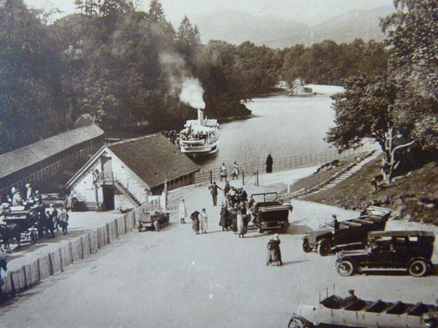 At The Trossachs Pier Real Photograph Post Card Scotland Loch Katrine At The Trossachs Pier Real Photograph Post Card Scotland Loch Katrine