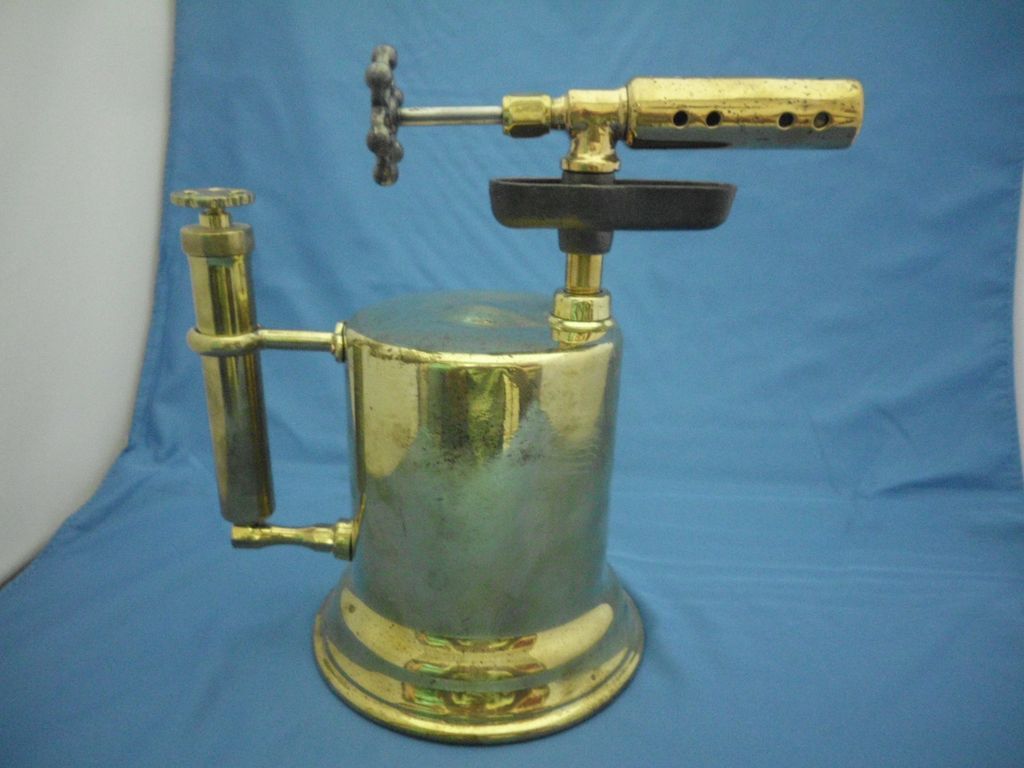 Otto Bernz #57 Brass Blow Torch - Patent 1909 Otto Bernz #57 Brass Blow Torch - Patent 1909