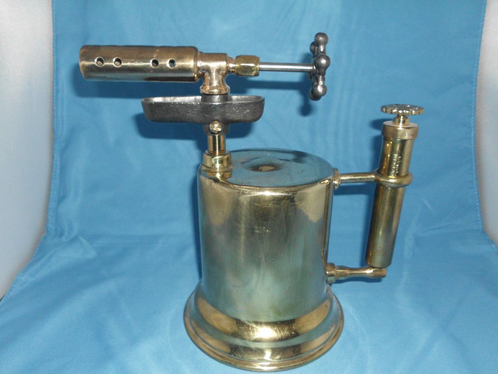 Otto Bernz #57 Brass Blow Torch - Patent 1909 Otto Bernz #57 Brass Blow Torch - Patent 1909