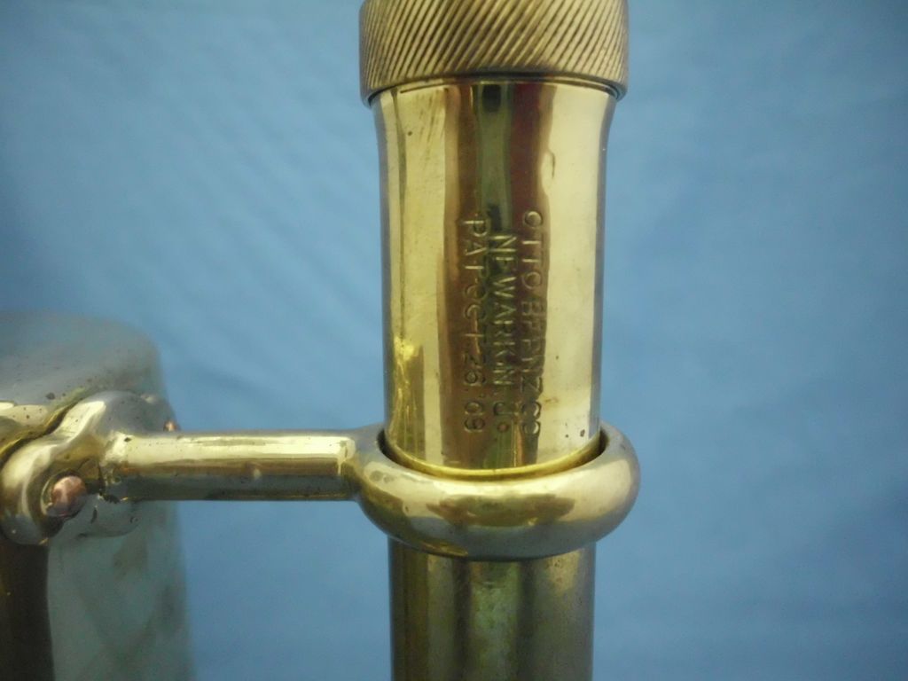 Otto Bernz #57 Brass Blow Torch - Patent 1909 Otto Bernz #57 Brass Blow Torch - Patent 1909