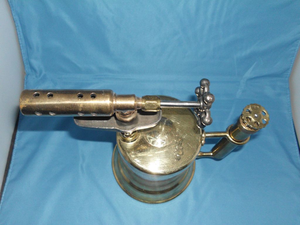Otto Bernz #57 Brass Blow Torch - Patent 1909 Otto Bernz #57 Brass Blow Torch - Patent 1909