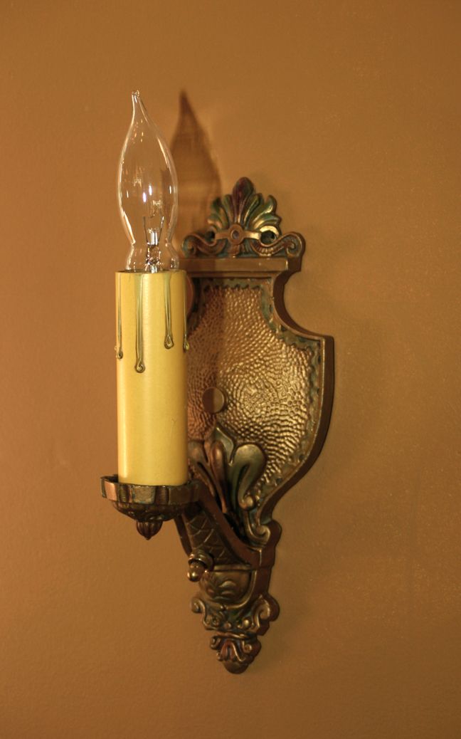 Pair of Vintage 1920's Wall Sconces Pair of Vintage 1920's Wall Sconces