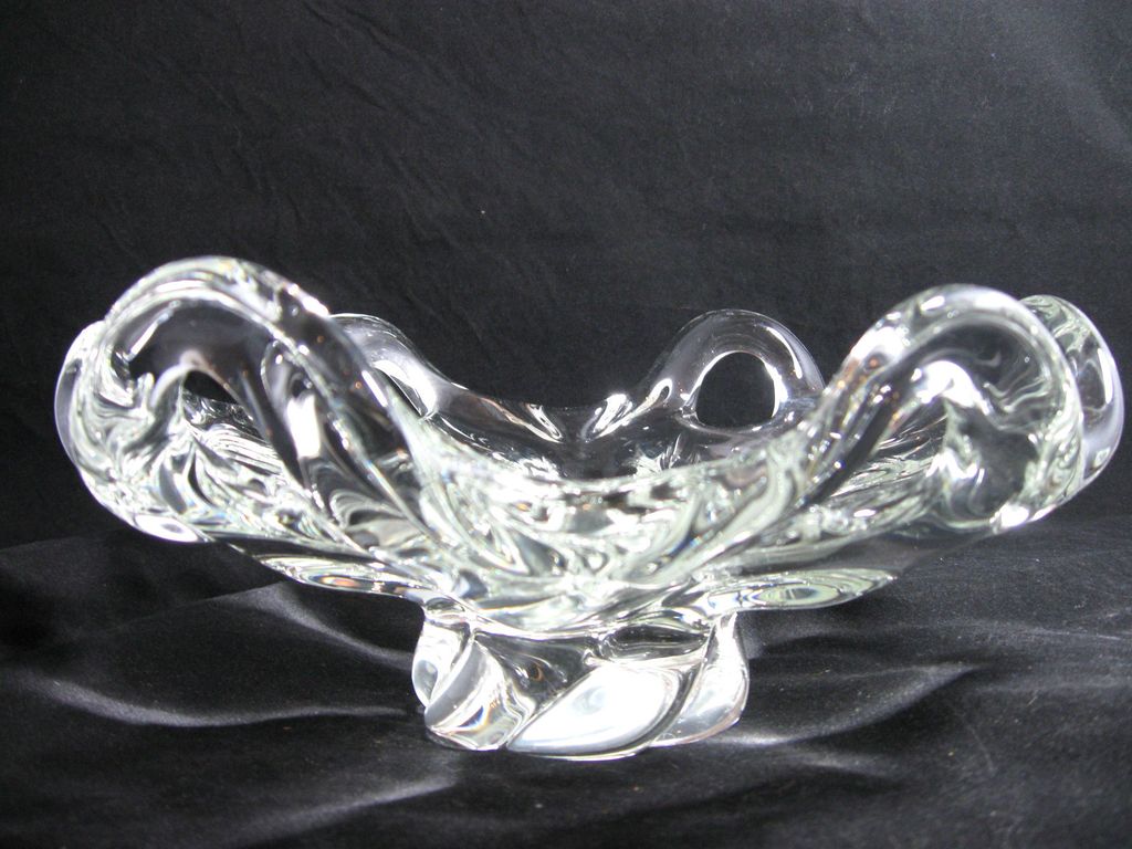 Gorgeous Vintage Egerman Glass Bowl / Dish - Very Heavy - Elegant Quality! Gorgeous Vintage Egerman Glass Bowl / Dish - Very Heavy - Elegant Quality!