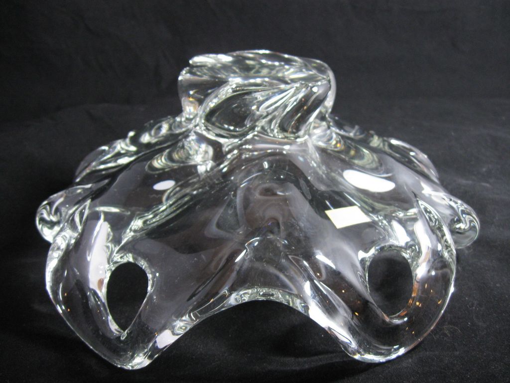 Gorgeous Vintage Egerman Glass Bowl / Dish - Very Heavy - Elegant Quality! Gorgeous Vintage Egerman Glass Bowl / Dish - Very Heavy - Elegant Quality!
