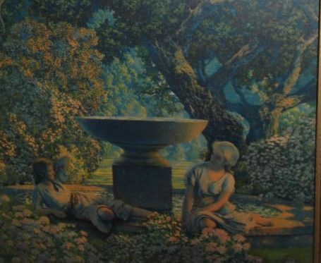 Vintage 1920's Maxfield Parrish REVERIES Print Original Frame Vintage 1920's Maxfield Parrish REVERIES Print Original Frame