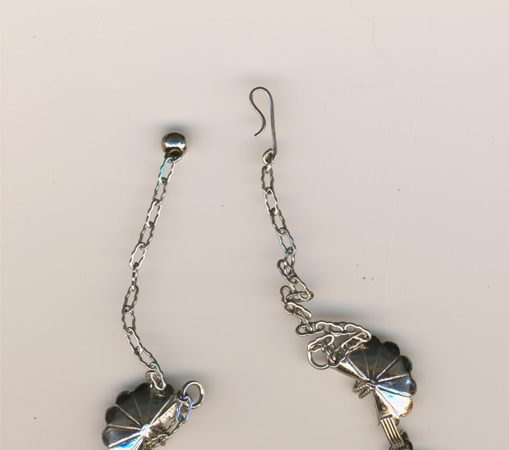 Awesome Bond Boyd STERLING SILVER Faux Pearl Demi Parure Necklace & Earrings Awesome Bond Boyd STERLING SILVER Faux Pearl Demi Parure Necklace & Earrings