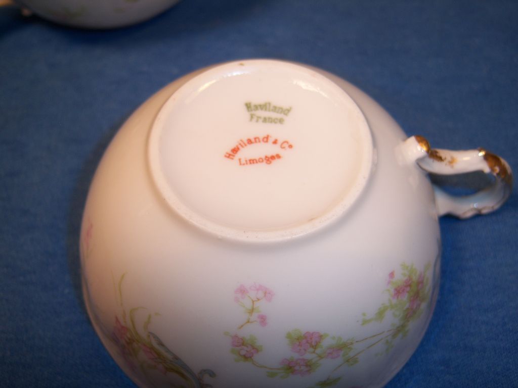 Haviland "Princess" Schleiger 57B Pair of Cups Only Haviland "Princess" Schleiger 57B Pair of Cups Only