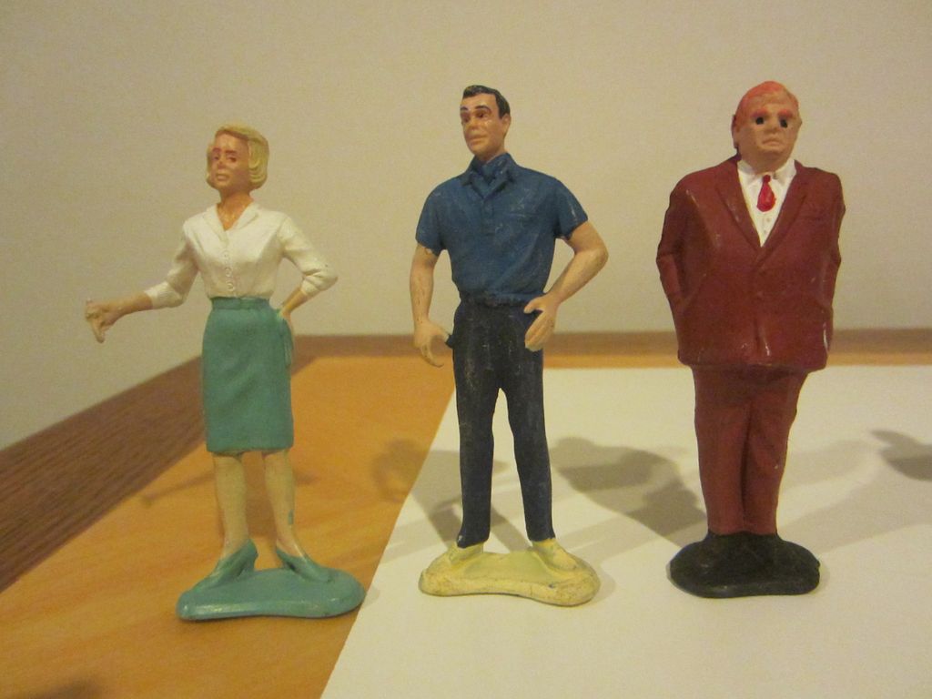 James Bond figurines vintage set of characters James Bond figurines vintage set of characters