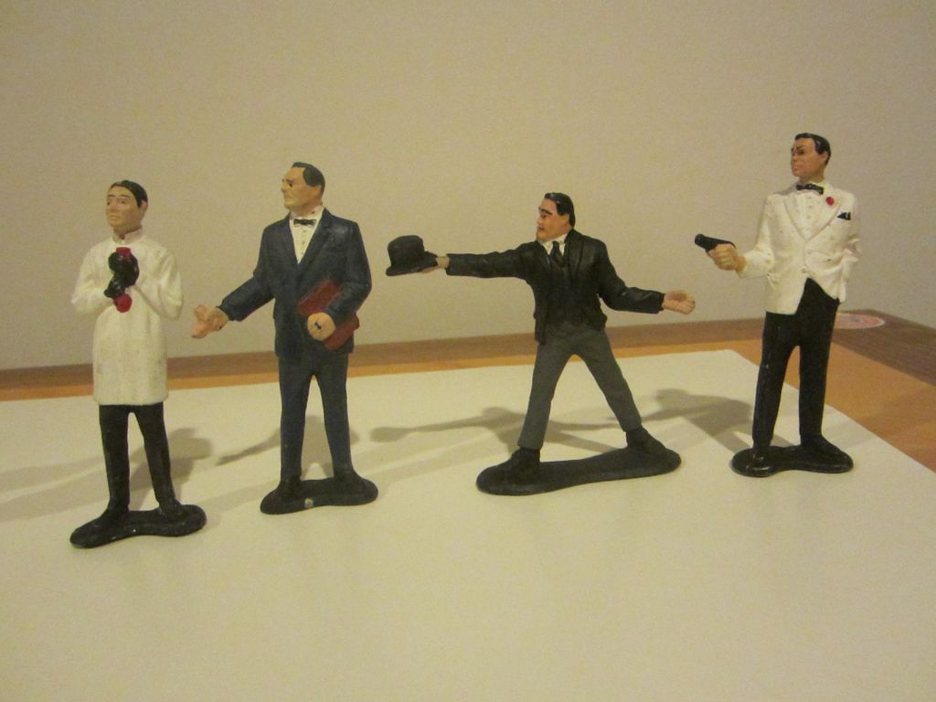 James Bond figurines vintage set of characters James Bond figurines vintage set of characters
